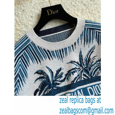 dior palms motif cashmere sweater 2021