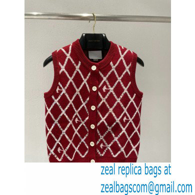 gucci red diamond vest 2022SS - Click Image to Close