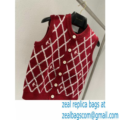 gucci red diamond vest 2022SS - Click Image to Close