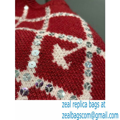 gucci red diamond vest 2022SS