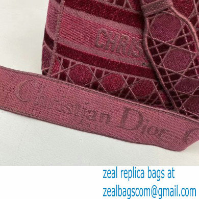 lady dior velvet medium bag burgundy 2021