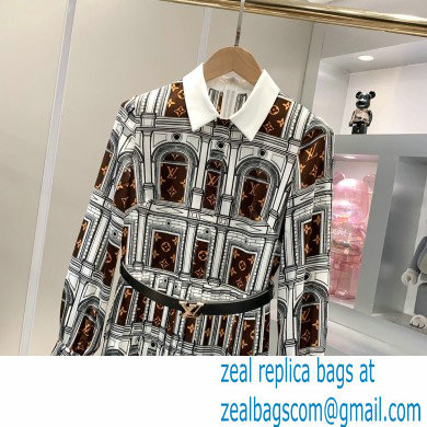 louis vuitton MONOGRAM ARCHITECTURE dress 2022SS