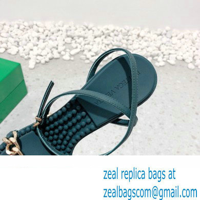 Bottega Veneta Heel 9cm Chain Dot Sandals Dark Green 2022