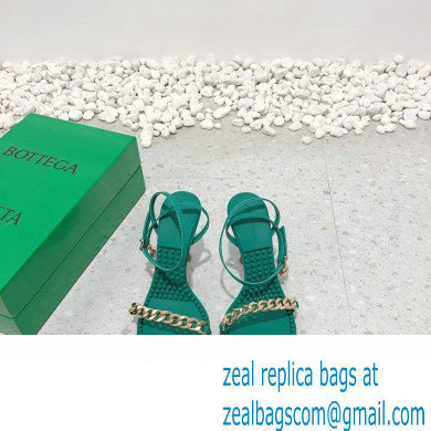 Bottega Veneta Heel 9cm Chain Dot Sandals Green 2022