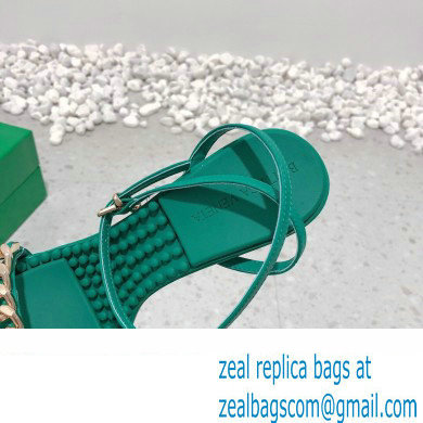 Bottega Veneta Heel 9cm Chain Dot Sandals Green 2022