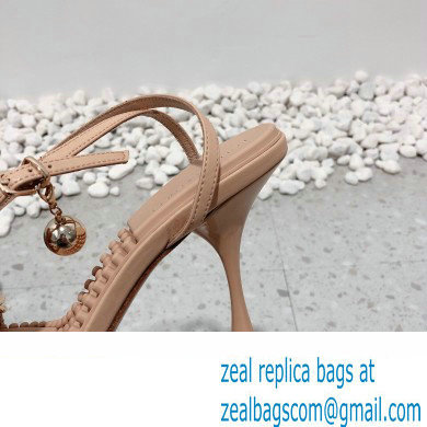 Bottega Veneta Heel 9cm Chain Dot Sandals Nude 2022 - Click Image to Close