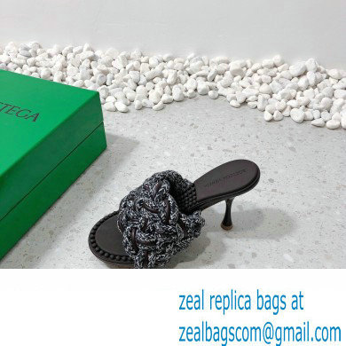 Bottega Veneta Heel 9cm Lido Braided Intrecciato Mules Sandals Coffee 2022 - Click Image to Close