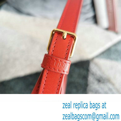 CELINE SHOULDER BAG CUIR TRIOMPHE in Smooth Calfskin RED