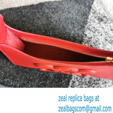 CELINE SHOULDER BAG CUIR TRIOMPHE in Smooth Calfskin RED