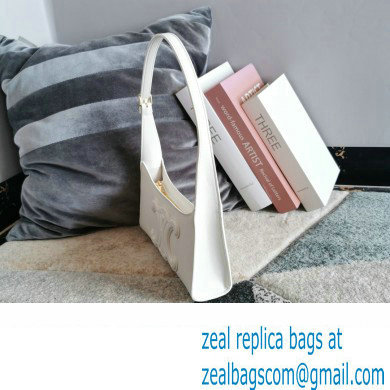 CELINE SHOULDER BAG CUIR TRIOMPHE in Smooth Calfskin WHITE