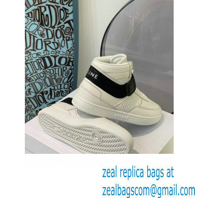 Celine High Sneakers Ct-03 With Velcro In Calfskin White/Black 2022