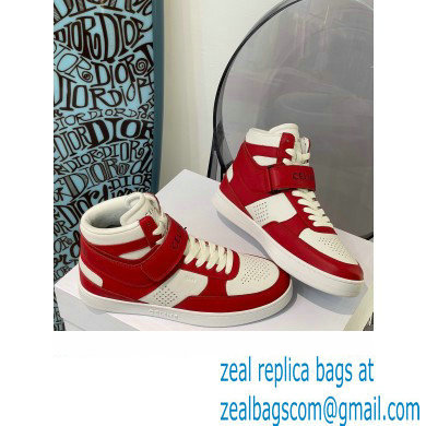 Celine High Sneakers Ct-03 With Velcro In Calfskin White/Red 2022