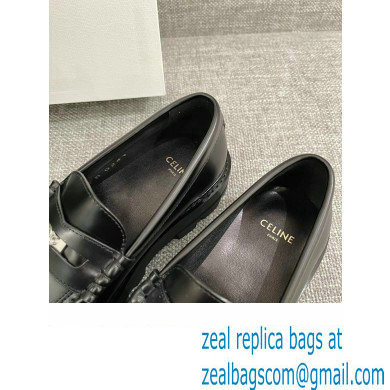 Celine Margaret Penny Chunky Loafers In Polished Bull Black 2022 - Click Image to Close