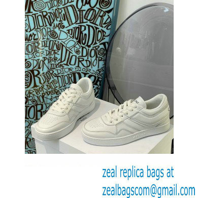 Celine Trainer Low Lace-up Sneakers In Calfskin White 2022