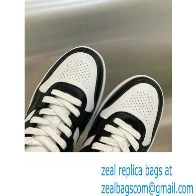 Celine Trainer Low Lace-up Sneakers In Calfskin White/Black 2022 - Click Image to Close