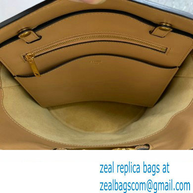 Celine bucket maillon Triomphe calfskin bag apricot