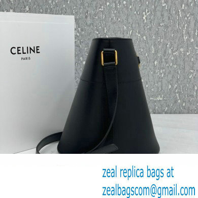 Celine bucket maillon Triomphe calfskin bag black - Click Image to Close