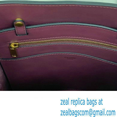 Celine bucket maillon Triomphe calfskin bag burgundy