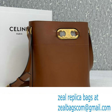 Celine bucket maillon Triomphe calfskin bag tan - Click Image to Close