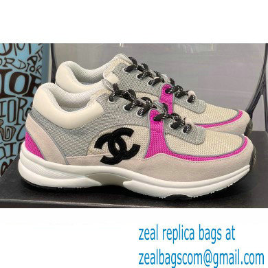 Chanel CC Logo Suede Calfskin Sneakers 04 2022