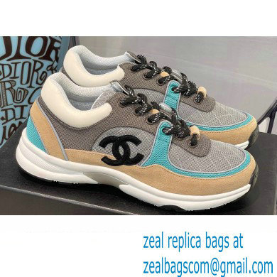 Chanel CC Logo Suede Calfskin Sneakers 05 2022