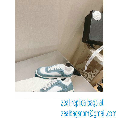 Chanel Canvas Logo Sneakers White/Green 2022