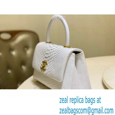 Chanel Python Coco Handle Small Flap Bag with Top Handle 26