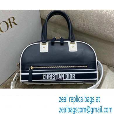 Dior Medium Vibe Zip Bowling Bag Black 2022