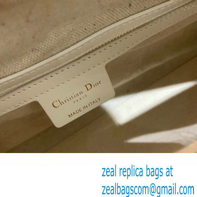 Dior Medium Vibe Zip Bowling Bag White 2022 - Click Image to Close