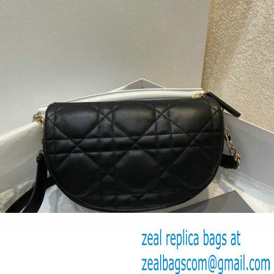 Dior Small Vibe Hobo Bag in Cannage Lambskin Black 2022