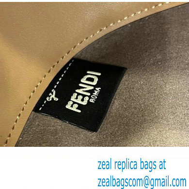 Fendi Pomodorino Drawstring Mini Bucket Bag Brown FF fabric 2022 - Click Image to Close