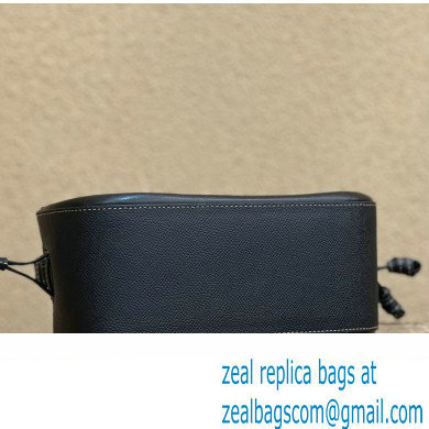 Fendi Pomodorino Drawstring Mini Bucket Bag Leather Black 2022