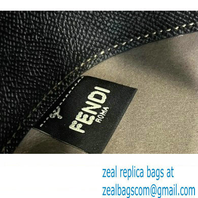 Fendi Pomodorino Drawstring Mini Bucket Bag Leather Black 2022