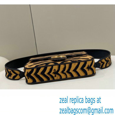 Fendi Tiger motif fabric Medium Baguette Bag 2022