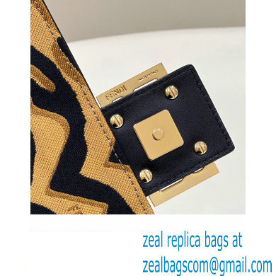 Fendi Tiger motif fabric Medium Baguette Bag 2022