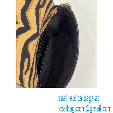 Fendi Tiger motif fabric Mini Baguette Bag 2022