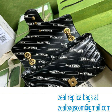 GUCCI X BALENCIAGA The Hacker Project small GG Marmont bag 443497 BLACK 2022