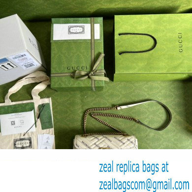 GUCCI X BALENCIAGA The Hacker Project small GG Marmont bag 443497 WHITE 2022