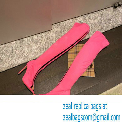 Gianvito Rossi Heel 10.5cm FABRIC and TPU HIROKO CUISSARD Thigh-high Boots Fuchsia 2022