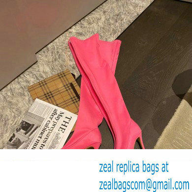 Gianvito Rossi Heel 10.5cm FABRIC and TPU HIROKO CUISSARD Thigh-high Boots Fuchsia 2022