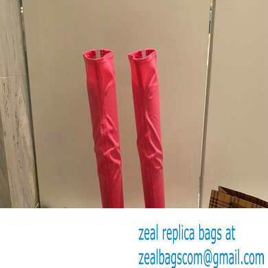 Gianvito Rossi Heel 10.5cm FABRIC and TPU HIROKO CUISSARD Thigh-high Boots Fuchsia 2022