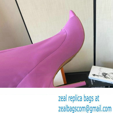 Gianvito Rossi Heel 10.5cm FABRIC and TPU HIROKO CUISSARD Thigh-high Boots Purple 2022