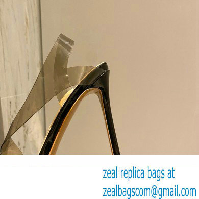 Gianvito Rossi Heel 11.5cm TPU METROPOLIS Sandals Black 2022 - Click Image to Close