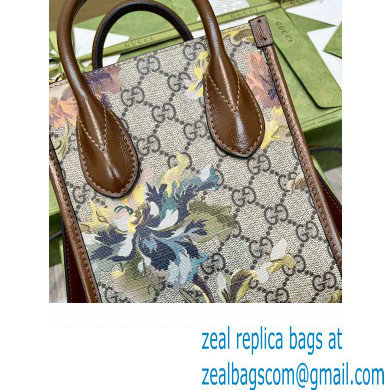 Gucci GG Carnation Print Mini Tote Bag 671623 2022