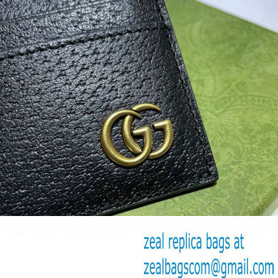Gucci GG Marmont Card Case 657588 Black/Gold 2022