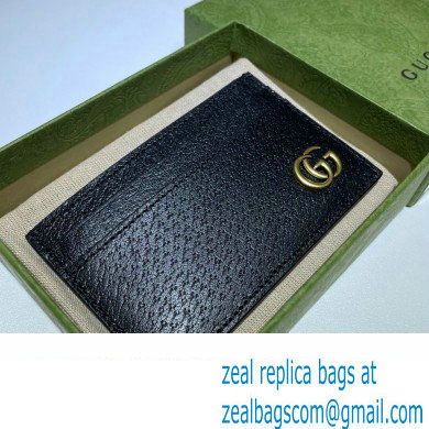 Gucci GG Marmont Card Case 657588 Black/Gold 2022