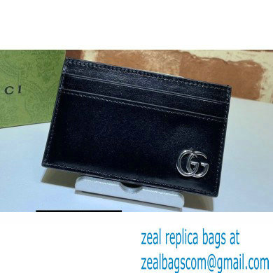 Gucci GG Marmont Card Case 657588 Black/Silver 2022