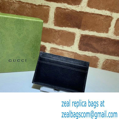 Gucci GG Marmont Card Case 657588 Black/Silver 2022