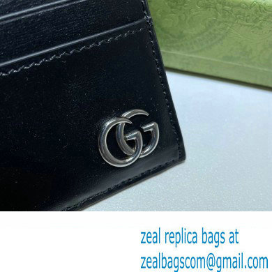 Gucci GG Marmont Card Case 657588 Black/Silver 2022