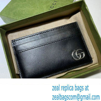 Gucci GG Marmont Card Case 657588 Black/Silver 2022